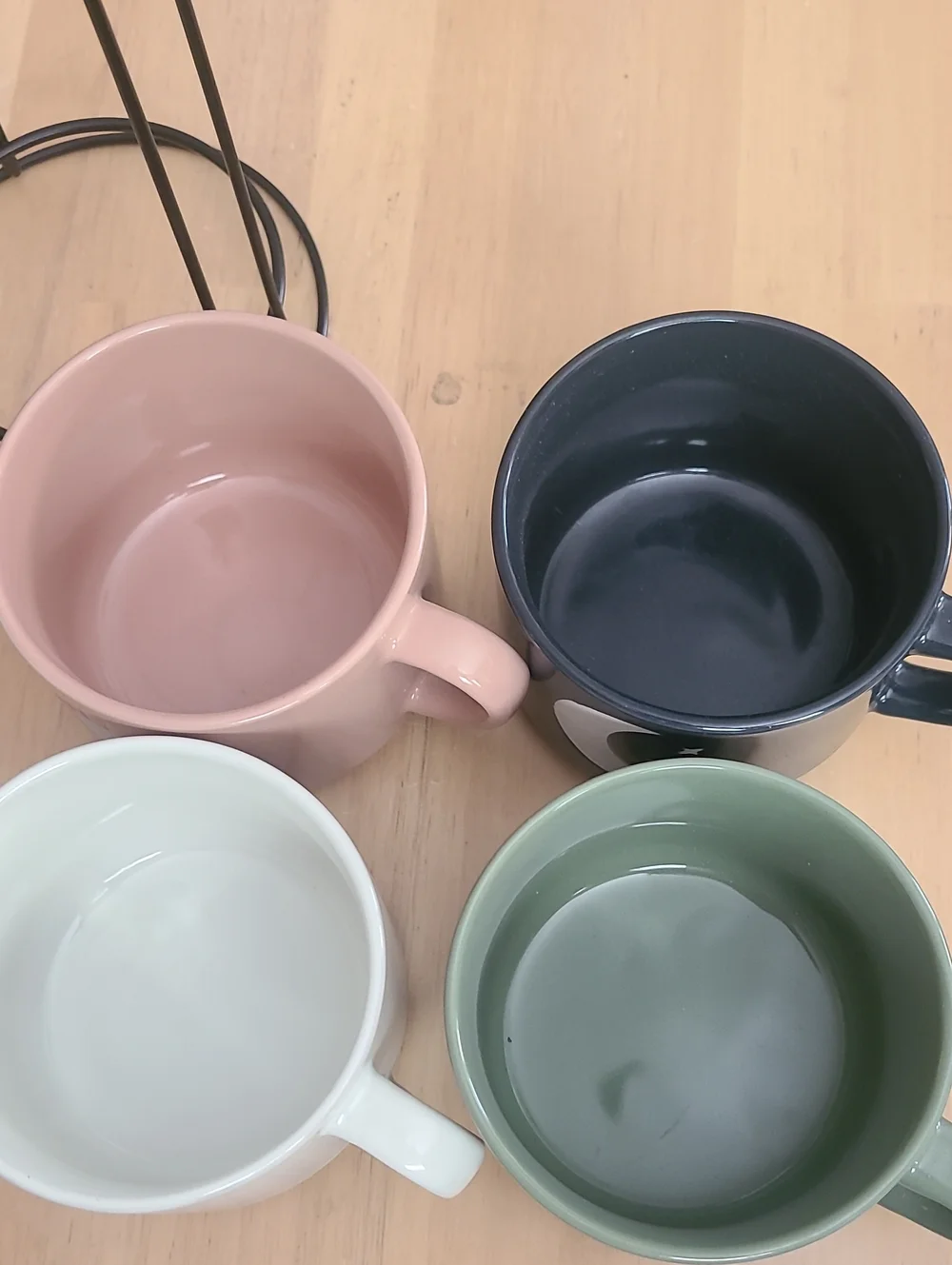 Thyme &Table Stackable Moon & Sun Ceramic Mugs - Navy, Blush, Cream, Sage